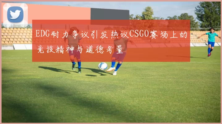 EDG耐力争议引发热议CSGO赛场上的竞技精神与道德考量